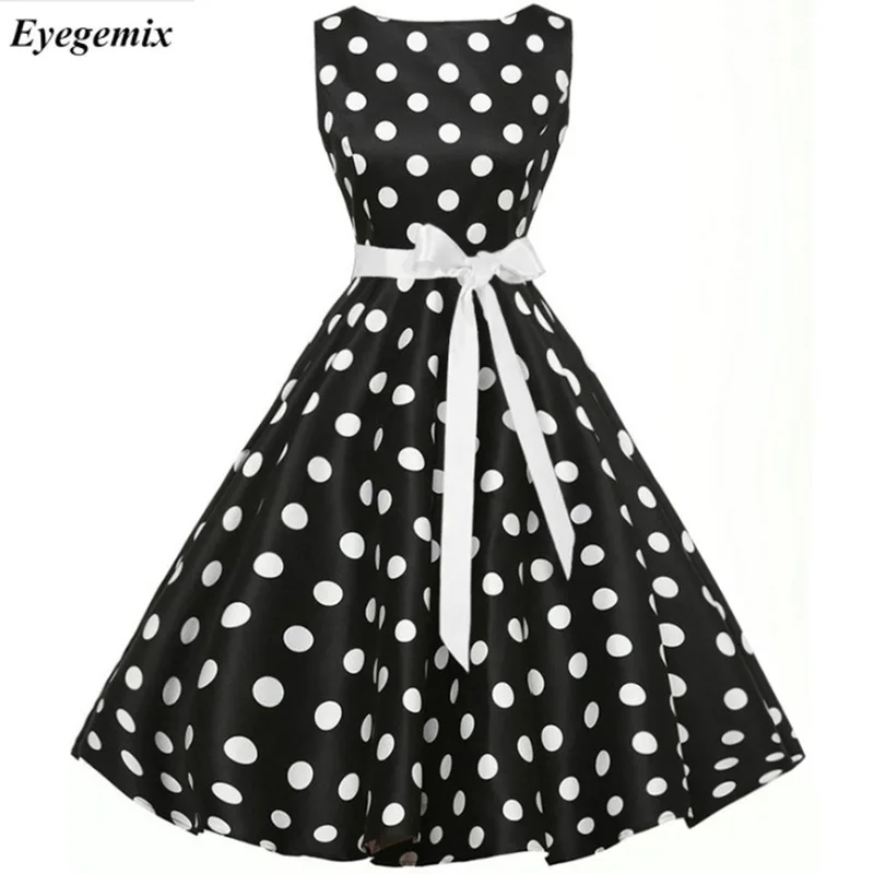 S -2xl Women Robe Pin Up Dress Retro 2019 Vintage 50 S 60 S Rockabilly Dot Swing Summer Women's Clothes Elegant Tunic Vestido
S -2xl Women Robe Pin Up Dress Retro 2019 Vintage 50 S 60 S Rockabilly Dot Swing Summer Women's Clothes Elegant Tunic Vestido