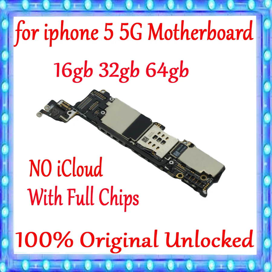 100% Original unlocked for iphone 5 5G Motherboard with IOS System,for iphone 5 Logic board with Full Chips,16gb / 32gb / 64gb
100% Original unlocked for iphone 5 5G Motherboard with IOS System,for iphone 5 Logic board with Full Chips,16gb / 32gb / 64gb