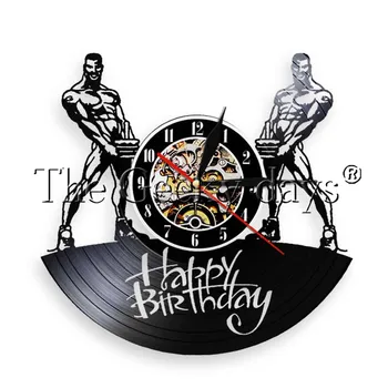 1Piece Happy Birthday Vinyl Record Wall Clock Fitness Bodybuilding Strong and Handsome Led Light Wall Lamp Birthday Gift
1Piece Happy Birthday Vinyl Record Wall Clock Fitness Bodybuilding Strong and Handsome Led Light Wall Lamp Birthday Gift