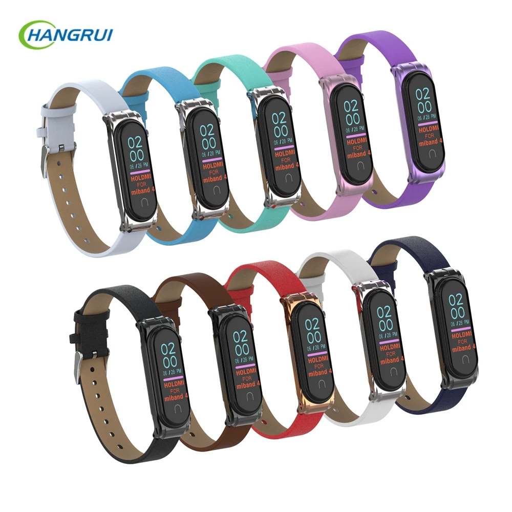 Leather strap for Mi band 4 3 Metal case wrist strap For Xiaomi band 4 Sport breathable wristband for Mi band 4 xiaomi Bracelet
Leather strap for Mi band 4 3 Metal case wrist strap For Xiaomi band 4 Sport breathable wristband for Mi band 4 xiaomi Bracelet