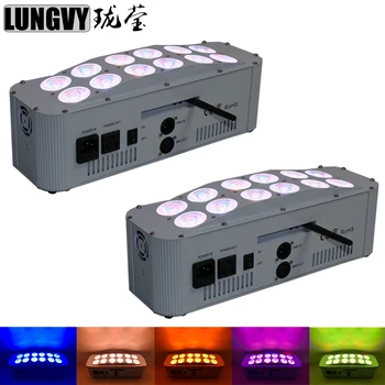 Free Shipping 2pcs/lot Phone App Control DJ 12x18w RGBWA UV 6in1 Battery Wall Wash Light Wireless Dmx LED Uplighting 
Free Shipping 2pcs/lot Phone App Control DJ 12x18w RGBWA UV 6in1 Battery Wall Wash Light Wireless Dmx LED Uplighting
