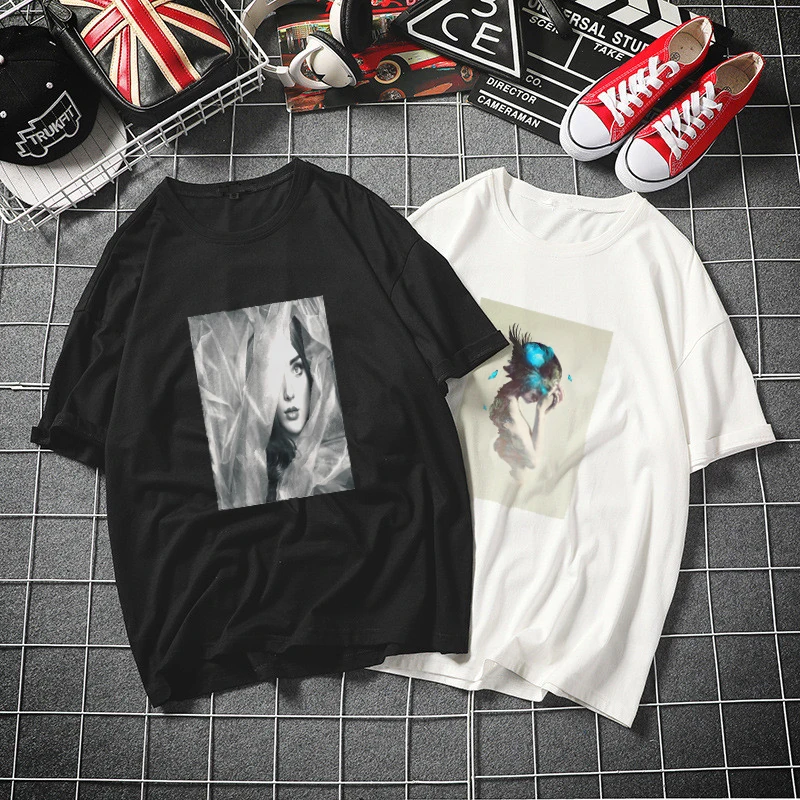 Tshirt Women 2019 Pretty Girl Abstract Harajuku White T-shirt Print Short Sleeve Femme Modis Plus Size T Shirt Cotton Top Tees
Tshirt Women 2019 Pretty Girl Abstract Harajuku White T-shirt Print Short Sleeve Femme Modis Plus Size T Shirt Cotton Top Tees