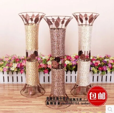 Fashion contemporary and contracted rural ou the cane makes up, wrought iron waist sitting room of large vase
Fashion contemporary and contracted rural ou the cane makes up, wrought iron waist sitting room of large vase