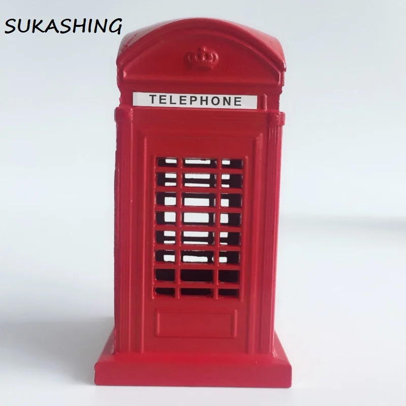 Description Picture 6 of itemLondon Telephone Booth Red Die Cast Money Box Piggy Bank UK Souvenir Great Gifts for Kids Home Christmas Decoration