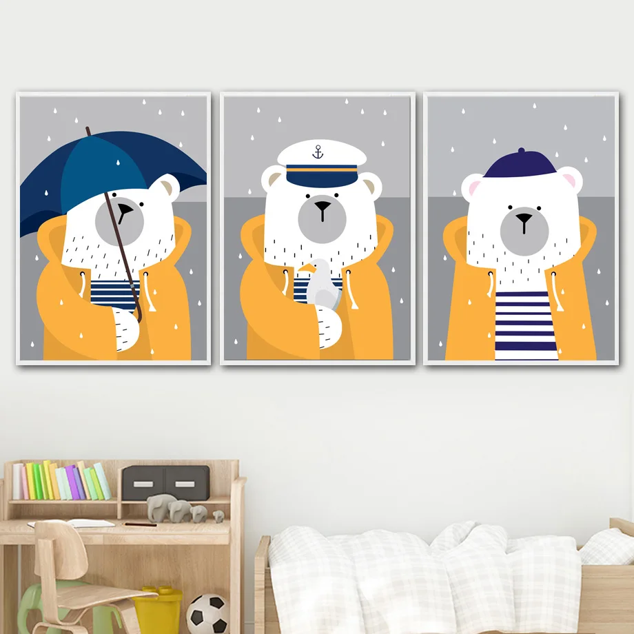 Navy Bear Rain Umbrella Nursery Art Prints Nordic Posters And Prints Wall Art Canvas Painting Wall Pictures Baby Kids Room Decor
Navy Bear Rain Umbrella Nursery Art Prints Nordic Posters And Prints Wall Art Canvas Painting Wall Pictures Baby Kids Room Decor