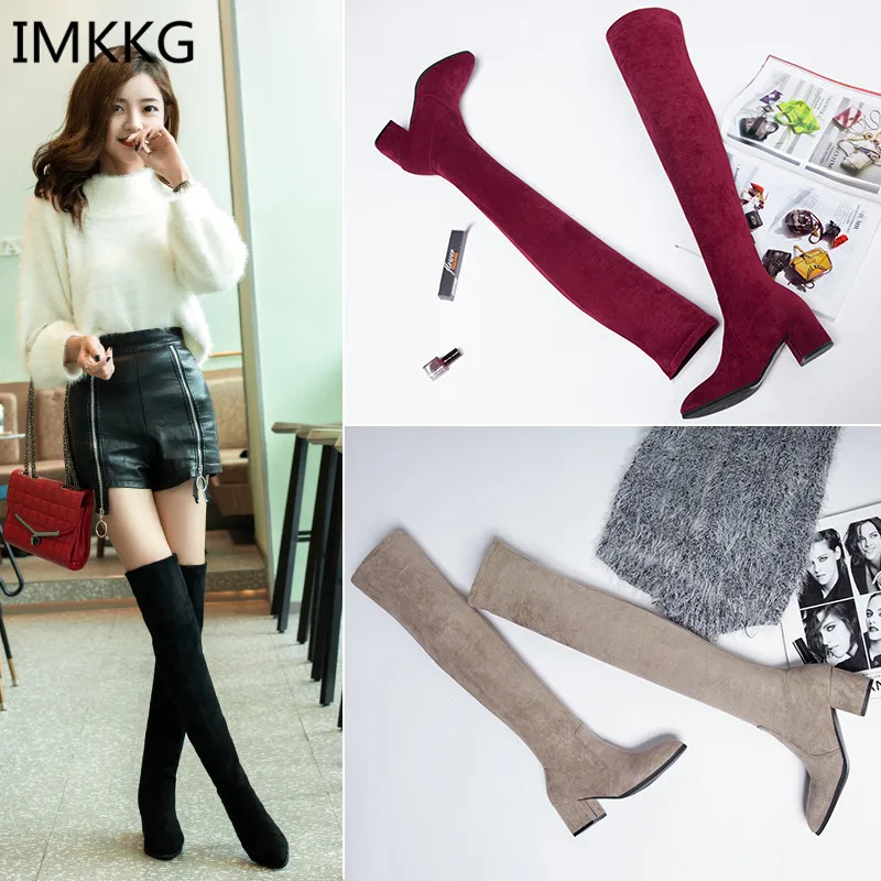 2019 Women Over The Knee High Boots Fashion All Match Pointed Toe Winter Shoes Elegant All Match Women Boots a836
2019 Women Over The Knee High Boots Fashion All Match Pointed Toe Winter Shoes Elegant All Match Women Boots a836