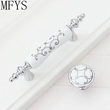 3" Ceramic Knob Dresser/Drawer Pulls Handles Knobs White Silver Chrome Cabinet Pulls Door Handle Knob Furniture Cupboard 76 mm
3" Ceramic Knob Dresser/Drawer Pulls Handles Knobs White Silver Chrome Cabinet Pulls Door Handle Knob Furniture Cupboard 76 mm