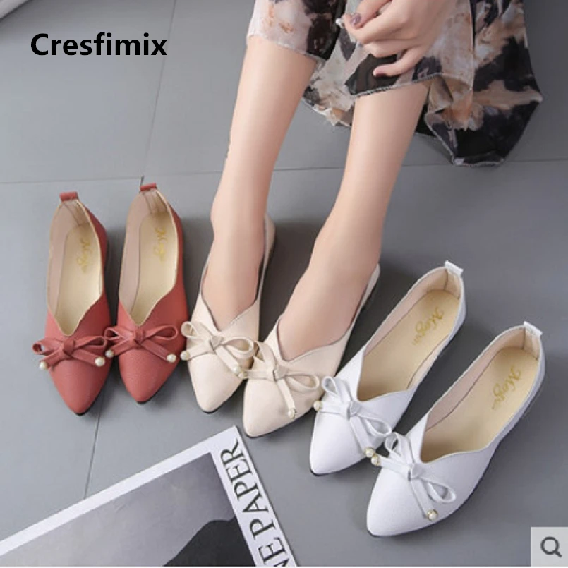 Cresfimix zapatos de mujer women fashion white pu leather slip on flat shoes lady cute spring & summer comfortable shoes a599
Cresfimix zapatos de mujer women fashion white pu leather slip on flat shoes lady cute spring & summer comfortable shoes a599