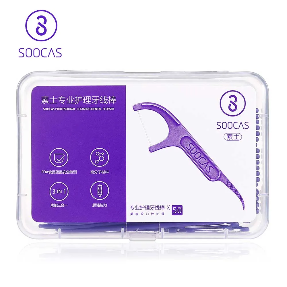 SOOCAS Professional Cleaning Dental Floss 50pcs For SOOCAS X3 X1 Rechargeable Sonic Electric Toothbrush
SOOCAS Professional Cleaning Dental Floss 50pcs For SOOCAS X3 X1 Rechargeable Sonic Electric Toothbrush