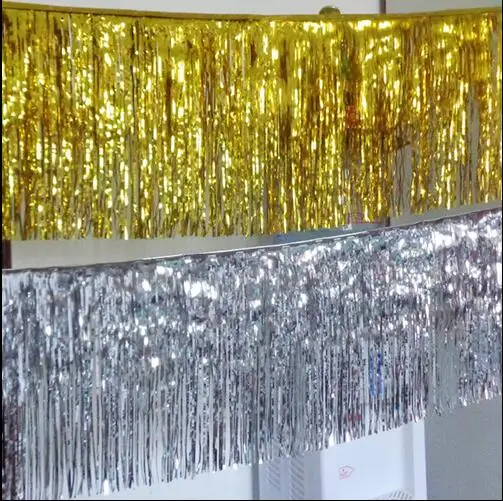 3M Length /Lot Height 0.5M Gold/ Silver Foil Tinsel Curtain Photo Background Wall Decorative Garland
3M Length /Lot Height 0.5M Gold/ Silver Foil Tinsel Curtain Photo Background Wall Decorative Garland
