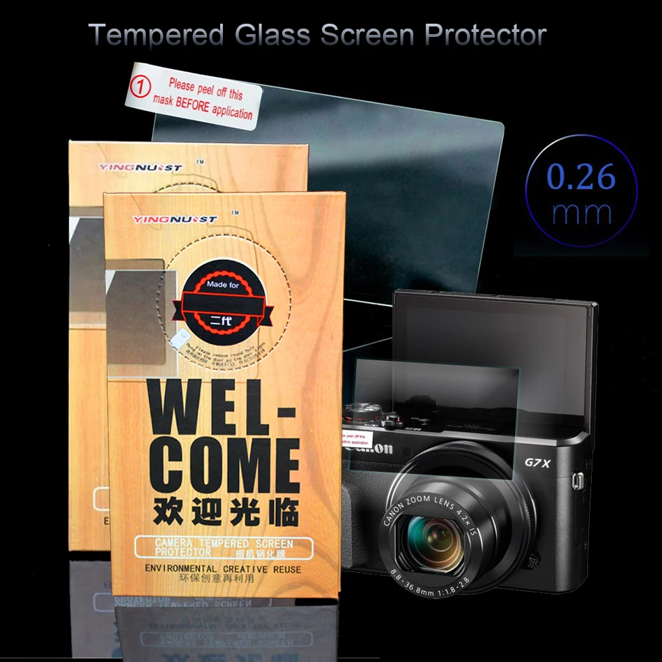 Hardness Tempered Glass Screen Protector For Canon PowerShot G7 X Mark II G7X Mark II HD Camera Toughened Glass Protective Film
Hardness Tempered Glass Screen Protector For Canon PowerShot G7 X Mark II G7X Mark II HD Camera Toughened Glass Protective Film