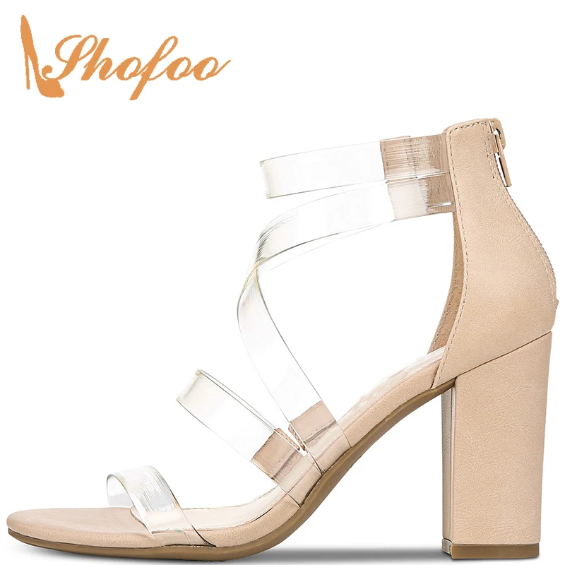 PVC Basic Casual Shoes Woman Sandals Solid Zipper Summer Super High Square Heels Leisure Fashion Concise Casual Mature Novelty
PVC Basic Casual Shoes Woman Sandals Solid Zipper Summer Super High Square Heels Leisure Fashion Concise Casual Mature Novelty