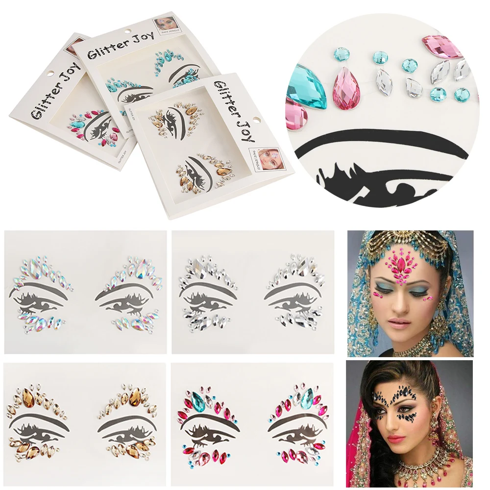 1 Sheet Face Body Jewels Tattoo Fancy Eyeshadow Stickers Festival Party Glitter Crystal Eye Stickers Makeup Tools Cosmetic
1 Sheet Face Body Jewels Tattoo Fancy Eyeshadow Stickers Festival Party Glitter Crystal Eye Stickers Makeup Tools Cosmetic