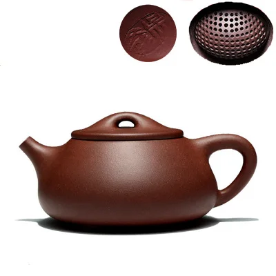 250cc Authentic Yixing Famous Hand-made Zisha Teapot Ball Hole Stone Scoop Purple Sand Tea Pot Kung Fu Tea Set Gift
250cc Authentic Yixing Famous Hand-made Zisha Teapot Ball Hole Stone Scoop Purple Sand Tea Pot Kung Fu Tea Set Gift