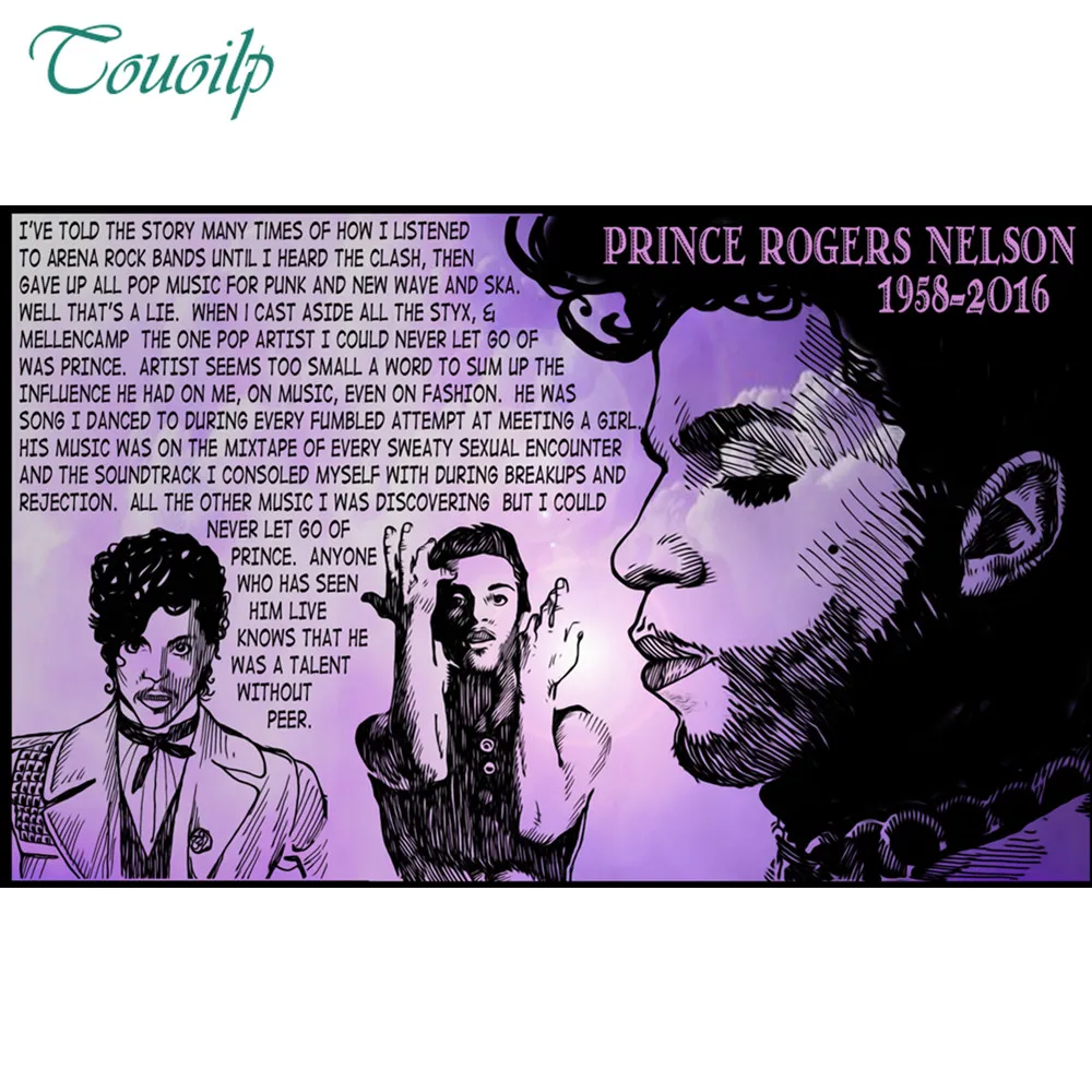 Diamond Embroidered 5D Diamond Painting Handsome Singer Prince purple rain Cross Stitch round& Mosaic Crafts Gift
Diamond Embroidered 5D Diamond Painting Handsome Singer Prince purple rain Cross Stitch round& Mosaic Crafts Gift