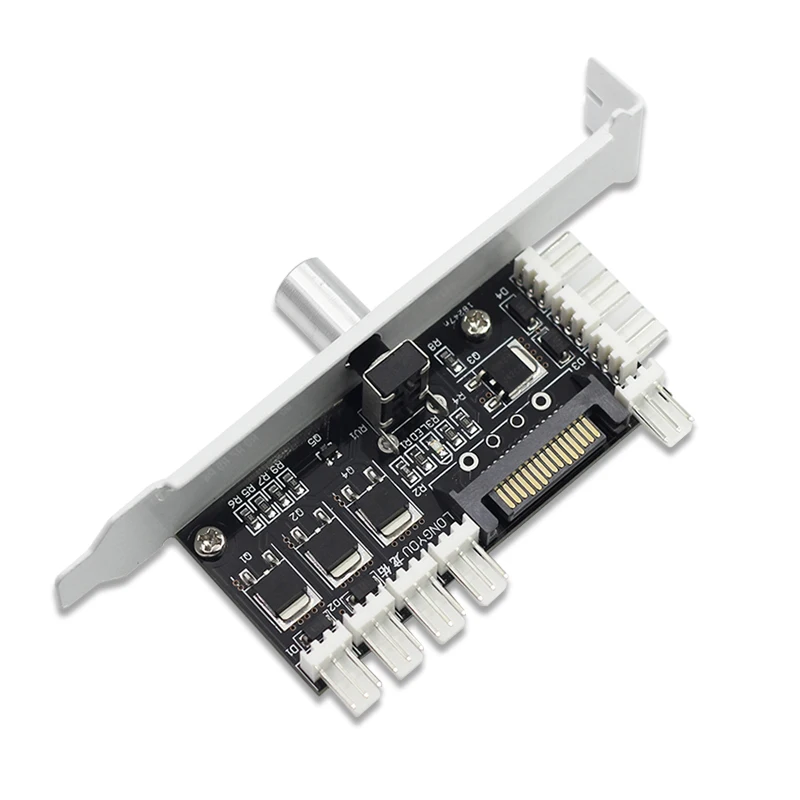 PC 8 Channel 3-Pin 4-pin PCI Cooling Fan Speed Controller DC 12V Supports Turn OFF fan
PC 8 Channel 3-Pin 4-pin PCI Cooling Fan Speed Controller DC 12V Supports Turn OFF fan