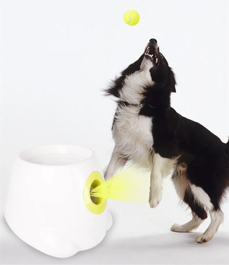 Nicrew Dog Pet Toys Tennis Launcher Automatic Throwing Machine Dog Pet Ball Throwing Device 3/6/9m Section Emission With 3 Balls
Nicrew Dog Pet Toys Tennis Launcher Automatic Throwing Machine Dog Pet Ball Throwing Device 3/6/9m Section Emission With 3 Balls