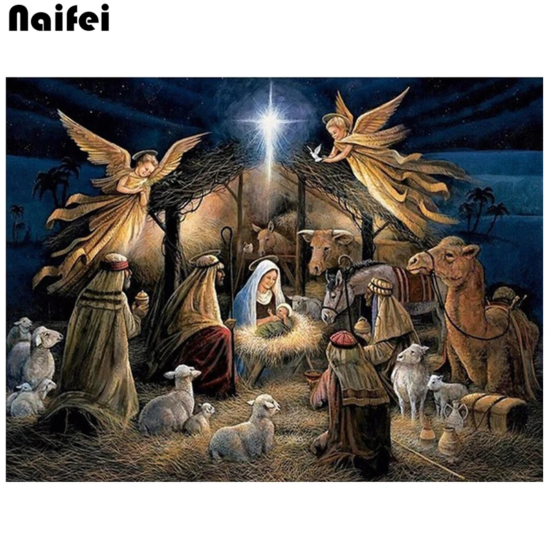 5d Diy Diamond Painting Cross Stitch Birth Of Jesus Christ Full Square round Diamond mosaic home Decorative Diamond Religions
5d Diy Diamond Painting Cross Stitch Birth Of Jesus Christ Full Square round Diamond mosaic home Decorative Diamond Religions
