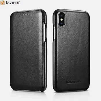 ICARER For iPhone X Case Luxury Premium Genuine Cowhide Leather Cover For iPhone XS Case Stand Flip Up Capa Para Funda
ICARER For iPhone X Case Luxury Premium Genuine Cowhide Leather Cover For iPhone XS Case Stand Flip Up Capa Para Funda