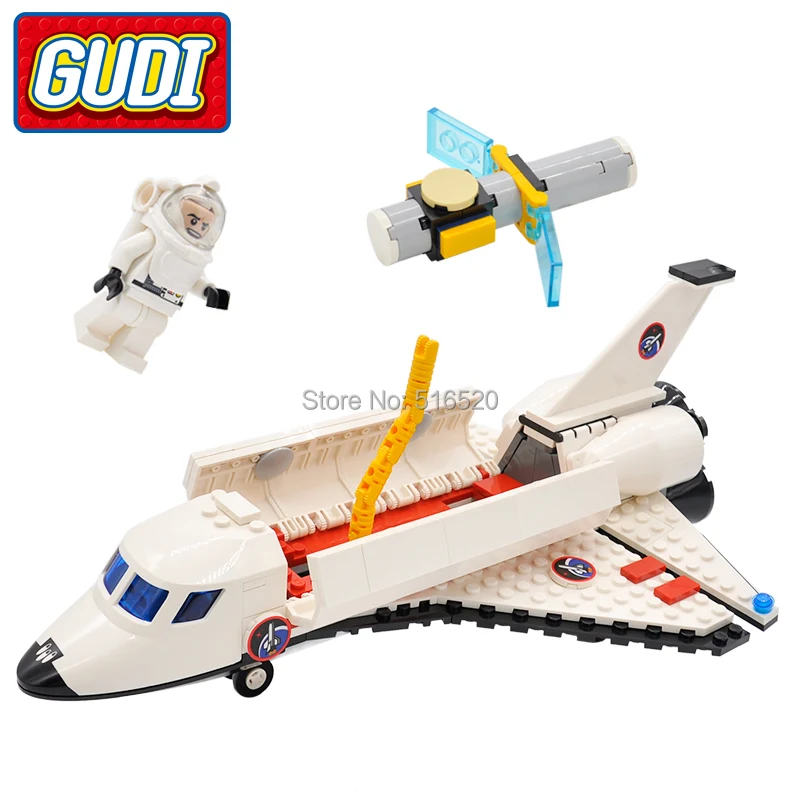 GUDI City Space Shuttle Blocks 297pcs Bricks Building Block Sets Educational Toys For Children