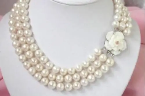 10x10 jewerly free shipping >>>CHARMING 3ROW 9-10MM NATURAL WHITE SOUTH SEA PEARL NECKLACE 17-19INCH
10x10 jewerly free shipping >>>CHARMING 3ROW 9-10MM NATURAL WHITE SOUTH SEA PEARL NECKLACE 17-19INCH