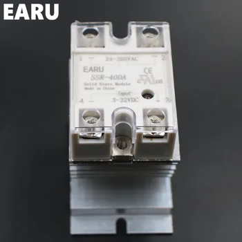 1 pc SSR-40DA Solid State Relay Moudle SSR-40 DA 40A with Plastic Cover+1 pc Aluminum Heat Sink Dissipation Radiator Combination
1 pc SSR-40DA Solid State Relay Moudle SSR-40 DA 40A with Plastic Cover+1 pc Aluminum Heat Sink Dissipation Radiator Combination
