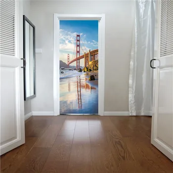 2 sheets/pcs DIY Famous Building Mural Poster Chic American Golden Gate Bridge Wall Door Sticker for Bedroom Balcony Store Decor
2 sheets/pcs DIY Famous Building Mural Poster Chic American Golden Gate Bridge Wall Door Sticker for Bedroom Balcony Store Decor
