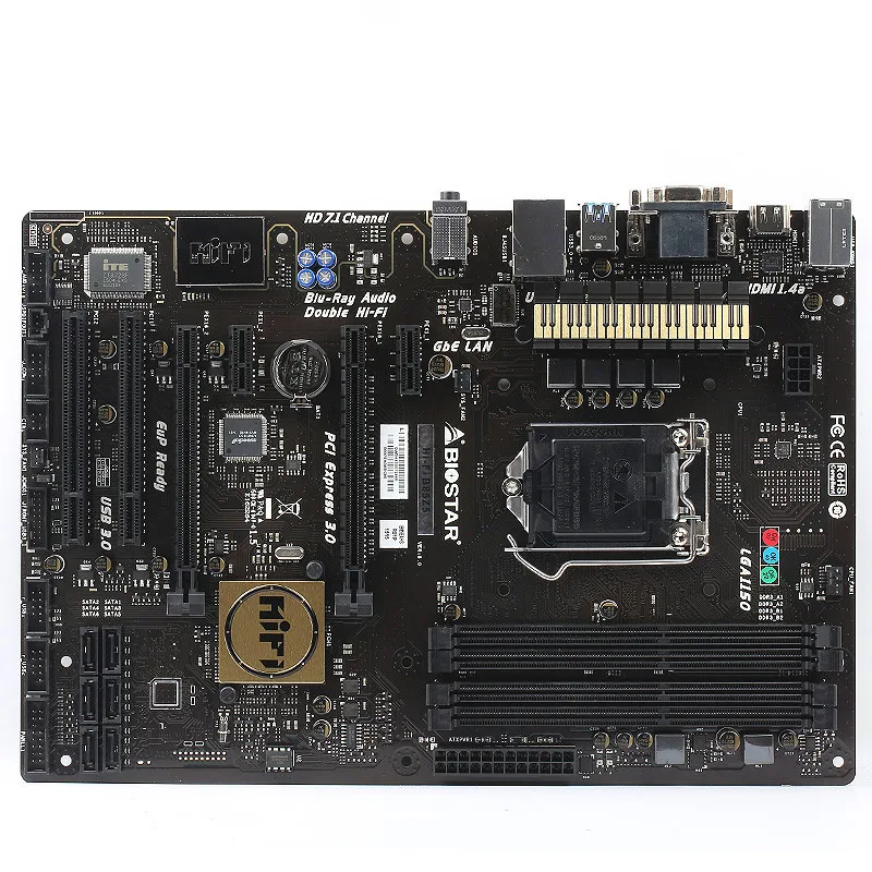 Для BIOSTAR Hi-Fi B85Z5 оригинальная б/у настольная материнская плата B85 LGA 1150 DDR3 32G SATA3 USB3.0