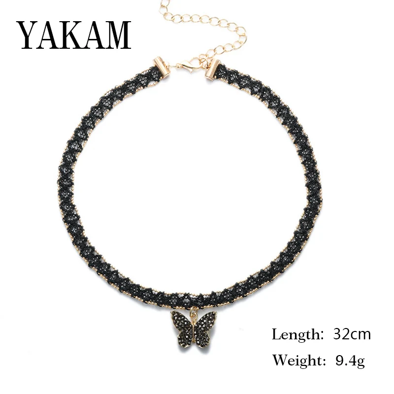 Gothic vintage necklace women black butterfly choker velvet ribbon retro cold color chain fashion jewelry cute torques collar
Gothic vintage necklace women black butterfly choker velvet ribbon retro cold color chain fashion jewelry cute torques collar