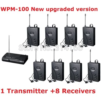 New version Takstar wpm-100/ wpm 100 UHF Stage Wireless Monitor System In-Ear earphone Wireless Stereo 1 Transmitter+8 Receivers
New version Takstar wpm-100/ wpm 100 UHF Stage Wireless Monitor System In-Ear earphone Wireless Stereo 1 Transmitter+8 Receivers