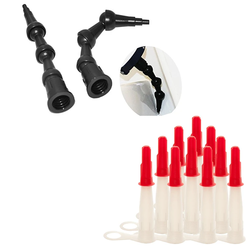 2pcs 360 Degree BENT EZPLAST NOZZLE 45degree 90degree bent nozzle and 10pcs Standard EU3 Cartridge Sealant Nozzle
2pcs 360 Degree BENT EZPLAST NOZZLE 45degree 90degree bent nozzle and 10pcs Standard EU3 Cartridge Sealant Nozzle