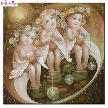 Three angel baby fishing Diy 3D Diamond embroidery Painting full square Drill Cross Stitch Pasted Painting Mosaic decor picture
Three angel baby fishing Diy 3D Diamond embroidery Painting full square Drill Cross Stitch Pasted Painting Mosaic decor picture