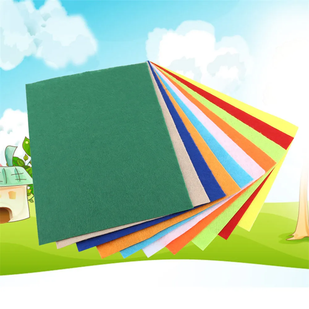 10 pcs Polyester Cloth Felts Square Mixed Colors Non Woven Felt Fabric 1mm Thickness DIY Bundle For Sewing Dolls Crafts
10 pcs Polyester Cloth Felts Square Mixed Colors Non Woven Felt Fabric 1mm Thickness DIY Bundle For Sewing Dolls Crafts