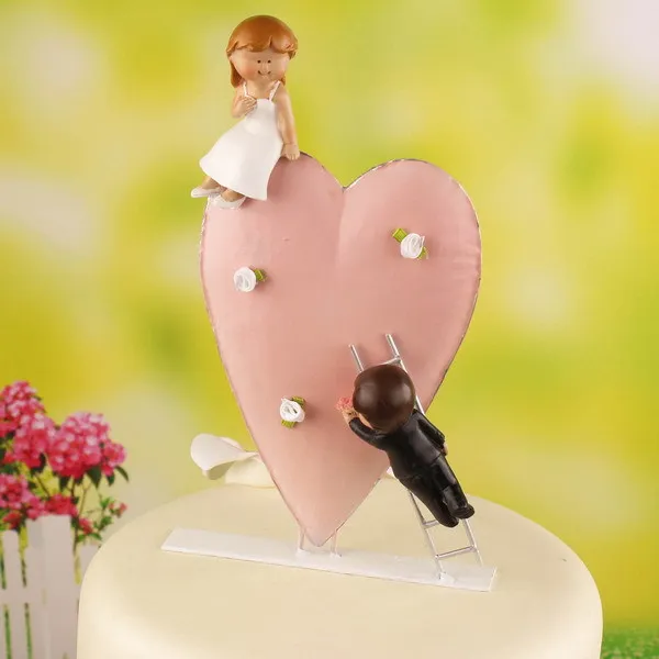 Resin bride and groom wedding cake toppers couple Angel came to the world Cake Topper Figurine for Wedding Supplies
Resin bride and groom wedding cake toppers couple Angel came to the world Cake Topper Figurine for Wedding Supplies