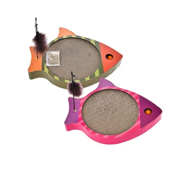 JCPAL Fish Type Cat Scratch Board Cat Toy Interactive With Owners Cat Training For Grinding The Claws Made With Corrugated Paper
JCPAL Fish Type Cat Scratch Board Cat Toy Interactive With Owners Cat Training For Grinding The Claws Made With Corrugated Paper