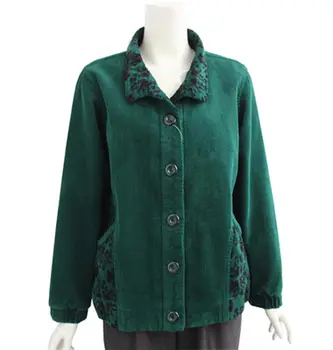 High quality new 2016 spring and autumn coat middle-aged women casual loose plus size 4XL corduroy jacket coat AE1343
High quality new 2016 spring and autumn coat middle-aged women casual loose plus size 4XL corduroy jacket coat AE1343