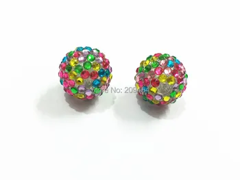 20mm 100pcs/lot Spring Colorful Mixed Resin Rhinestone Ball Beads,Chunky Beads For Kids Jewelry Making
20mm 100pcs/lot Spring Colorful Mixed Resin Rhinestone Ball Beads,Chunky Beads For Kids Jewelry Making