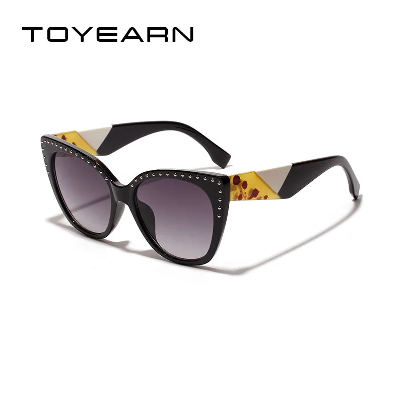 TOYEARN New Luxury Ladies Sexy Cat Eye Sunglasses Women Vintage Brand Designer Rivet Frame Sun Glasses For Female Oculos De Sol
TOYEARN New Luxury Ladies Sexy Cat Eye Sunglasses Women Vintage Brand Designer Rivet Frame Sun Glasses For Female Oculos De Sol