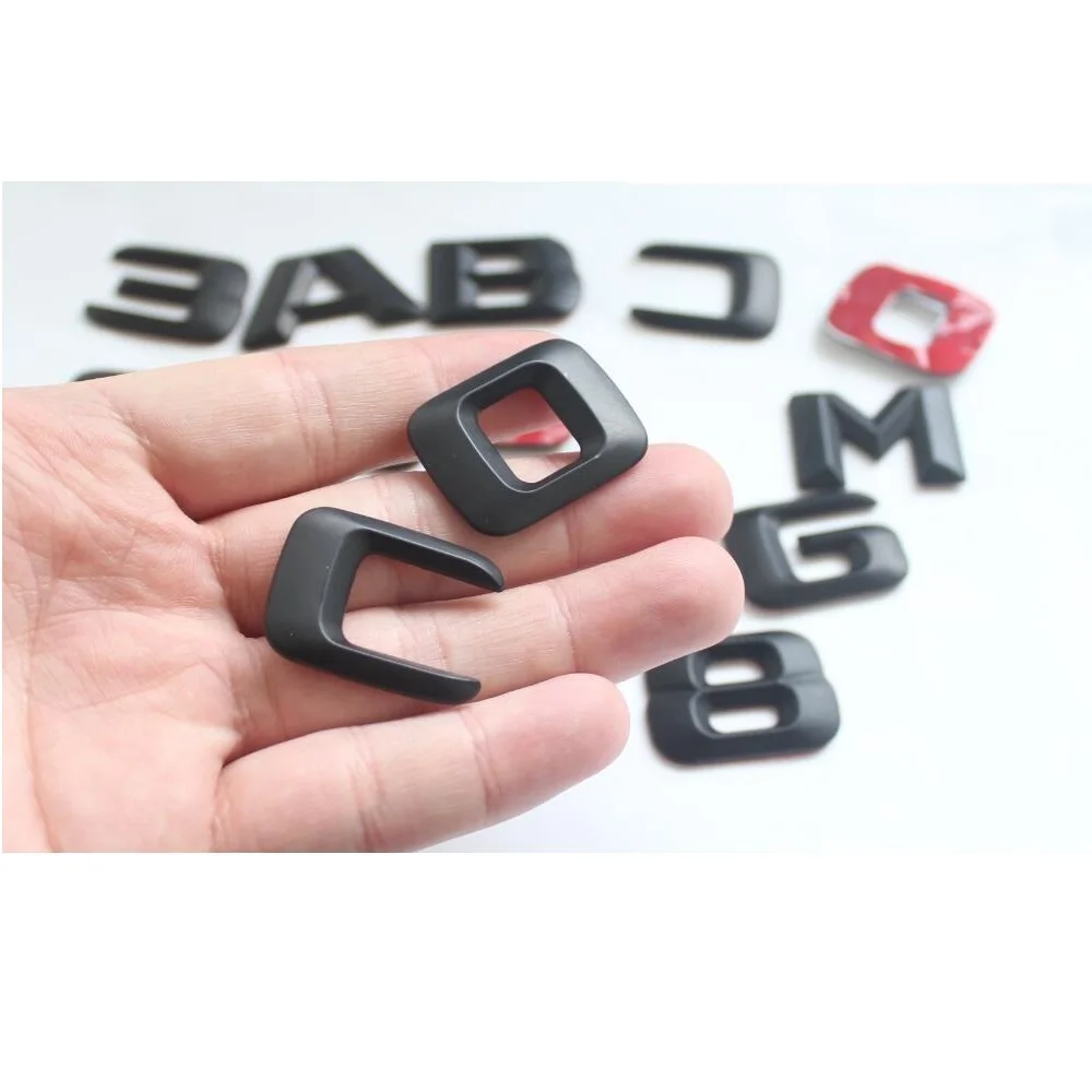 3D матовые черные символы багажника эмблемы значки для Mercedes Benz GLS300 GLS350 GLS400 GLS500 V8