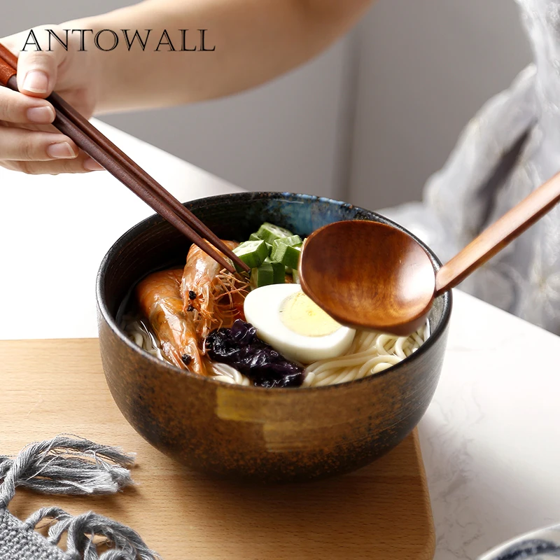 ANTOWALL Retro Chinese Cuisine Ceramic Tableware Ramen Bowl Large Soup Bowl Household Restaurant Noodle Bowl
ANTOWALL Retro Chinese Cuisine Ceramic Tableware Ramen Bowl Large Soup Bowl Household Restaurant Noodle Bowl