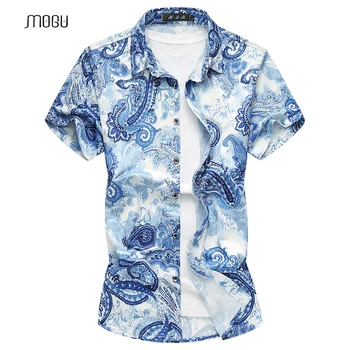 MOGU Hawaiian Shirts for Man 2018 Summer Latest Printed Short Sleeve Casual Shirts Big Size Silky Ropa Hombre Asian Size 7XL
MOGU Hawaiian Shirts for Man 2018 Summer Latest Printed Short Sleeve Casual Shirts Big Size Silky Ropa Hombre Asian Size 7XL