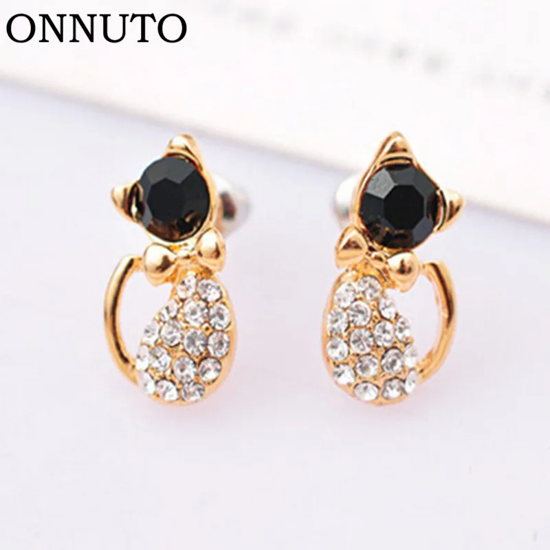 1 Pair New Bronco Fashion Animal Bijoux Cute Crystal Bow Gem Kitty Cat Stud Earrings For Women Wedding Girl Jewelry ZX111
1 Pair New Bronco Fashion Animal Bijoux Cute Crystal Bow Gem Kitty Cat Stud Earrings For Women Wedding Girl Jewelry ZX111