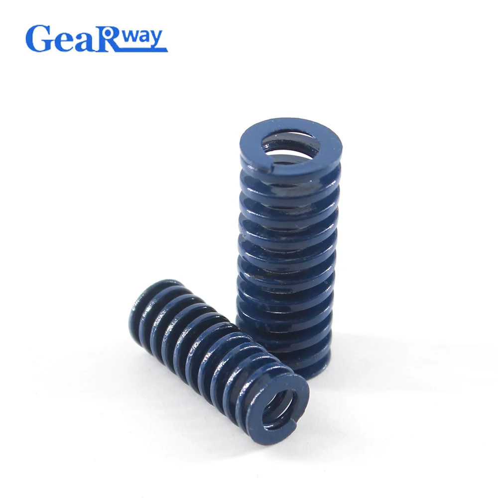 

Gearway 2pcs Blue Die Spring TL20x20/20x25/20x50/20x55mm 48% Compression Ratio Tubular Section Mould Die Compression Spring