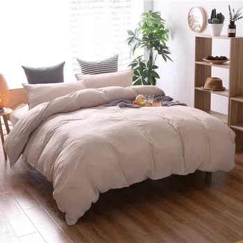 Home Textile Bedding Sets Duvet Cover Pillowcase 3 PCS Solid Luxury Grey White Beige Double Printed Bedding Set Full Queen King
Home Textile Bedding Sets Duvet Cover Pillowcase 3 PCS Solid Luxury Grey White Beige Double Printed Bedding Set Full Queen King