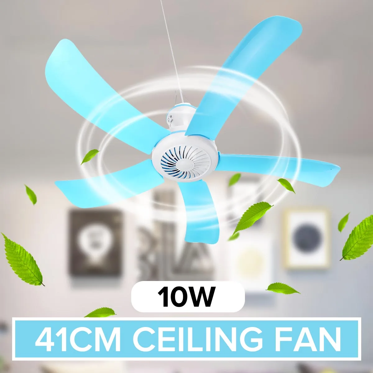 10W Soft Wind household Energy Saving Ceiling Fan 5 Blades Mini Fan Anti-mosquito Hanging Fan Air Conditioner Cooler with RC
10W Soft Wind household Energy Saving Ceiling Fan 5 Blades Mini Fan Anti-mosquito Hanging Fan Air Conditioner Cooler with RC