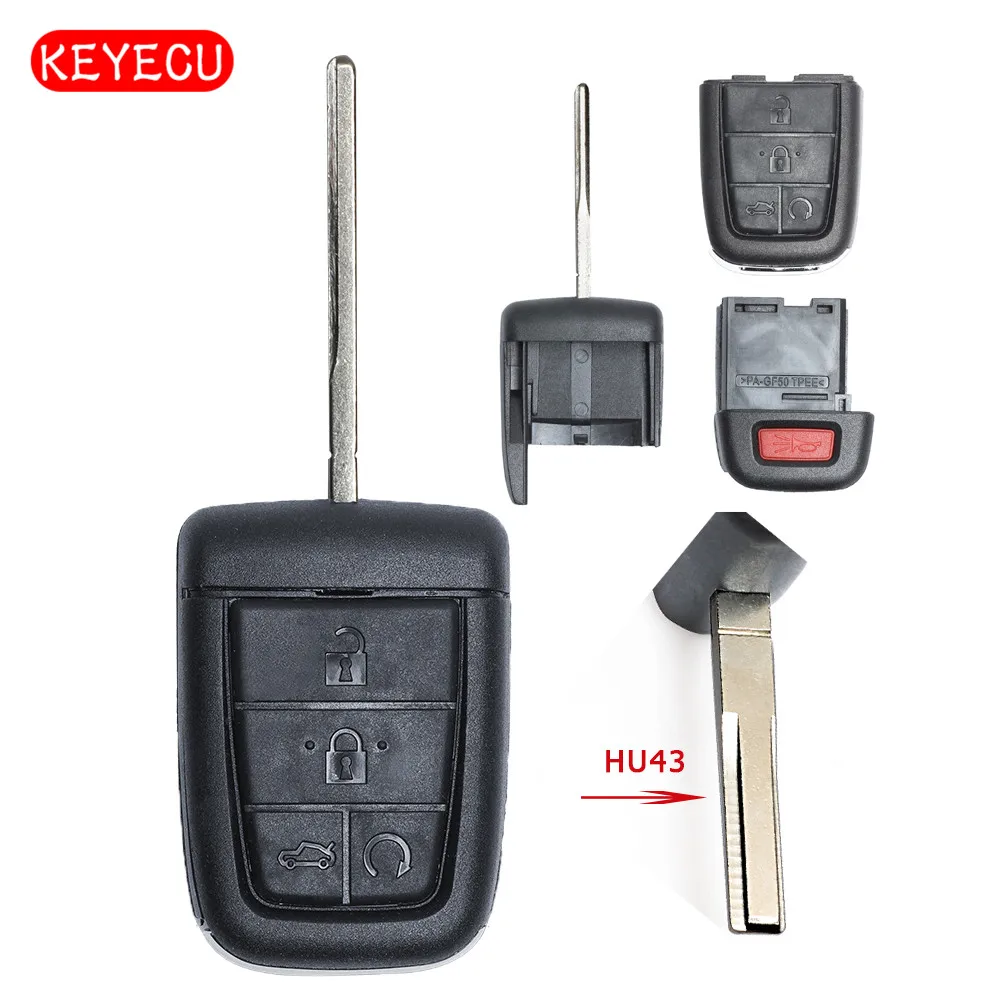 

Keyecu Remote Key Shell Case 4+1 Button for Pontiac G8 / Holden VE COMMODORE Omega Berlina Calais SS SV6 HSV GTS HU43 Blade