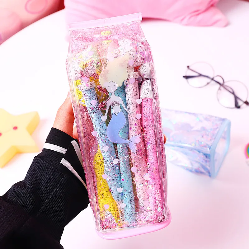 Cute Pencil Bags & Case for Student Kids Gift School Supply Stationery Kawaii Milk Shap Glitter Liquid Storage Bag
Cute Pencil Bags & Case for Student Kids Gift School Supply Stationery Kawaii Milk Shap Glitter Liquid Storage Bag