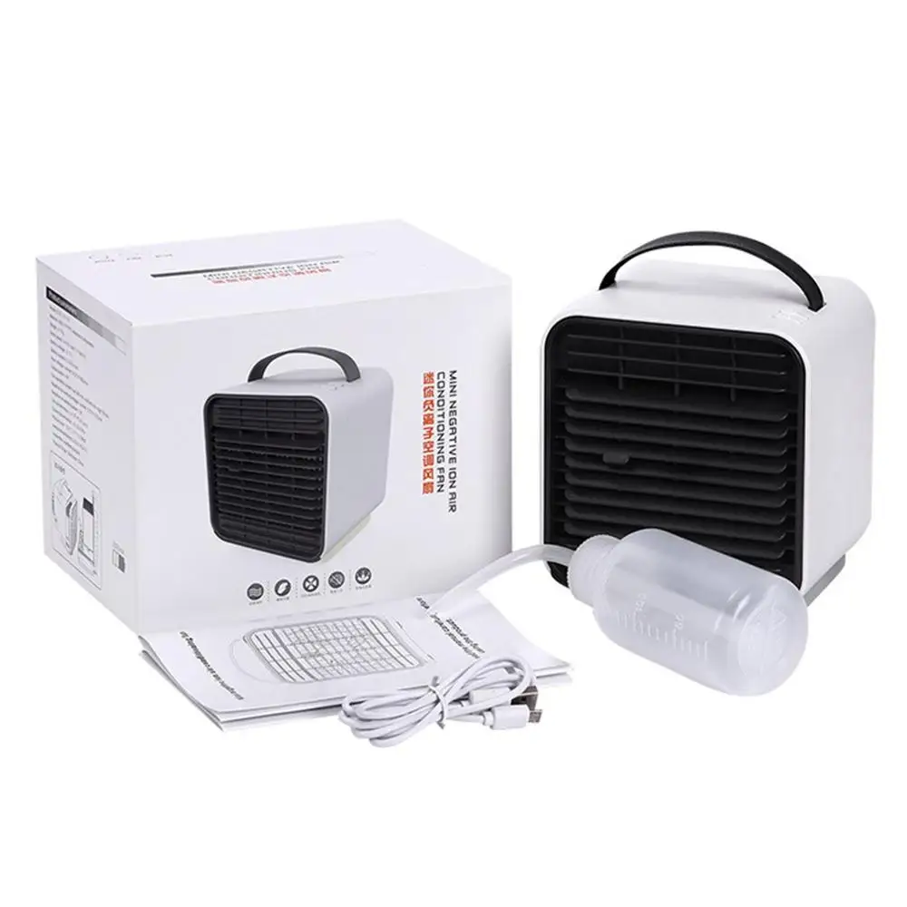 Adjustable 3 Speed Mini Air Conditioner Negative Ion Fan Cooler Humidifier With LED Light PM2.5 Portable USB Air Cooling Fan
Adjustable 3 Speed Mini Air Conditioner Negative Ion Fan Cooler Humidifier With LED Light PM2.5 Portable USB Air Cooling Fan