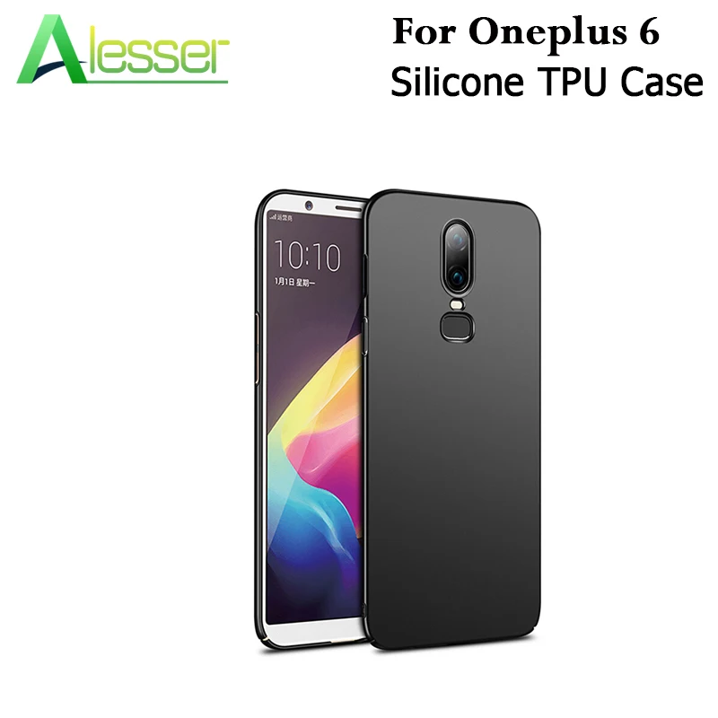 Alesser для Oneplus 6 ТПУ силиконовый чехол 360 Защита Мягкая Матовая силиконовая задняя