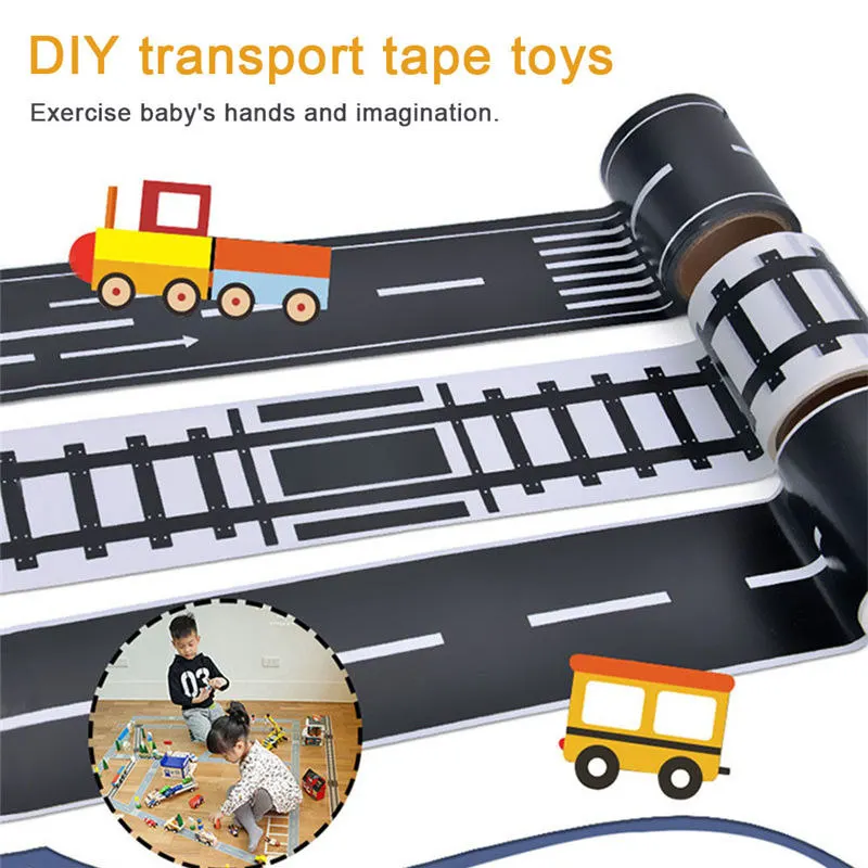 Children Puzzle DIY Handmade Tape Toys Traffic Tape Railway/Highway Toy Parent-Children Interaction Kids Toy Car Lane Child Gift
Children Puzzle DIY Handmade Tape Toys Traffic Tape Railway/Highway Toy Parent-Children Interaction Kids Toy Car Lane Child Gift
